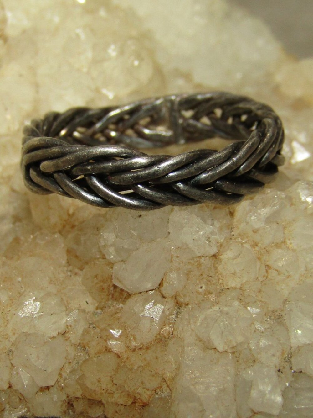 Vintage Handcrafted Sterling Silver Wedding Band